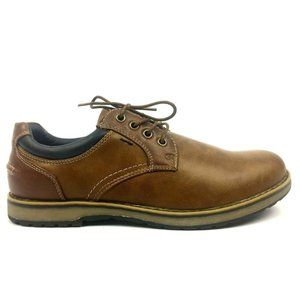 IZOD Men's Casual Shoes Comfort Memory Foam Cal Oxford Lace Up Brown New in Box